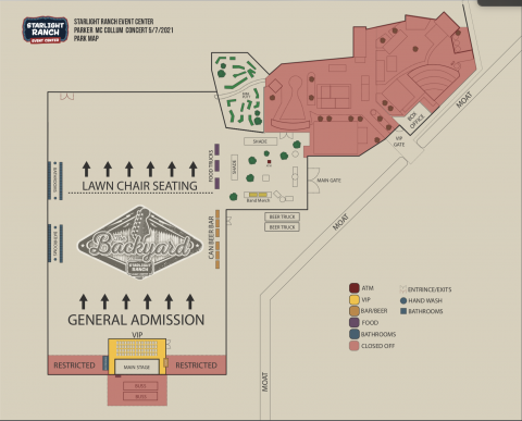 Starlight Ranch Map - The Big Texan Steak Ranch